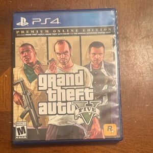 Grand Theft Auto V Premium Edition for PS4 - Blue Case